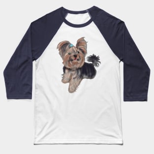 Yorkshire Terrier, cute sketch Baseball T-Shirt